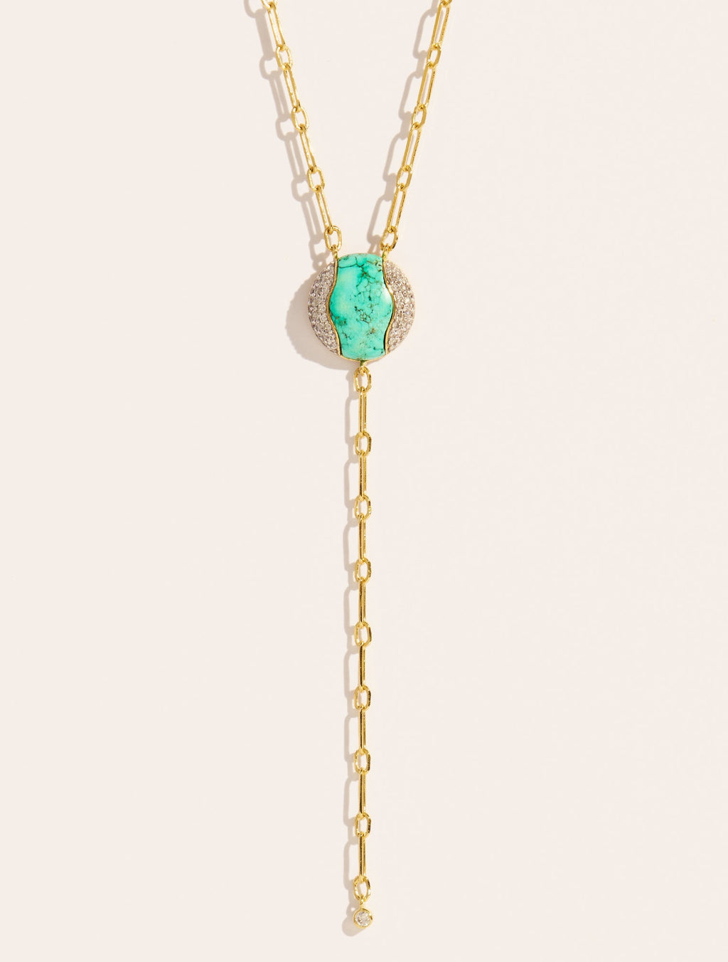 Vertige Necklace - Turquoise - detail view