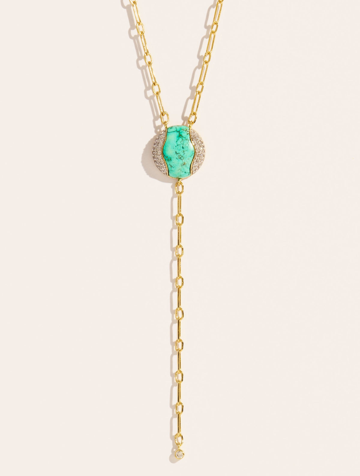 Vertige Necklace - Turquoise - detail view