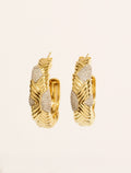 Paradoxe Hoop Earrings - Or and argent - front view