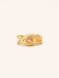 Earcuff - Quartz coloured champagne - Riviera - front view