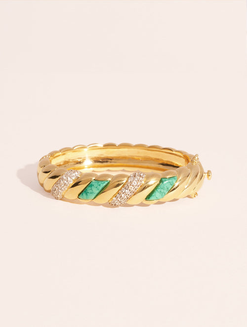 Amenza Bangle - Turquoise - front view