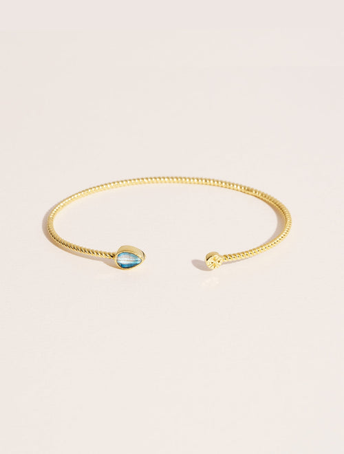 Bali Bangle - Labradorite - front view