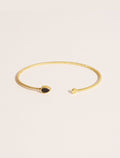 Bali Bangle - Textured Onyx - front view