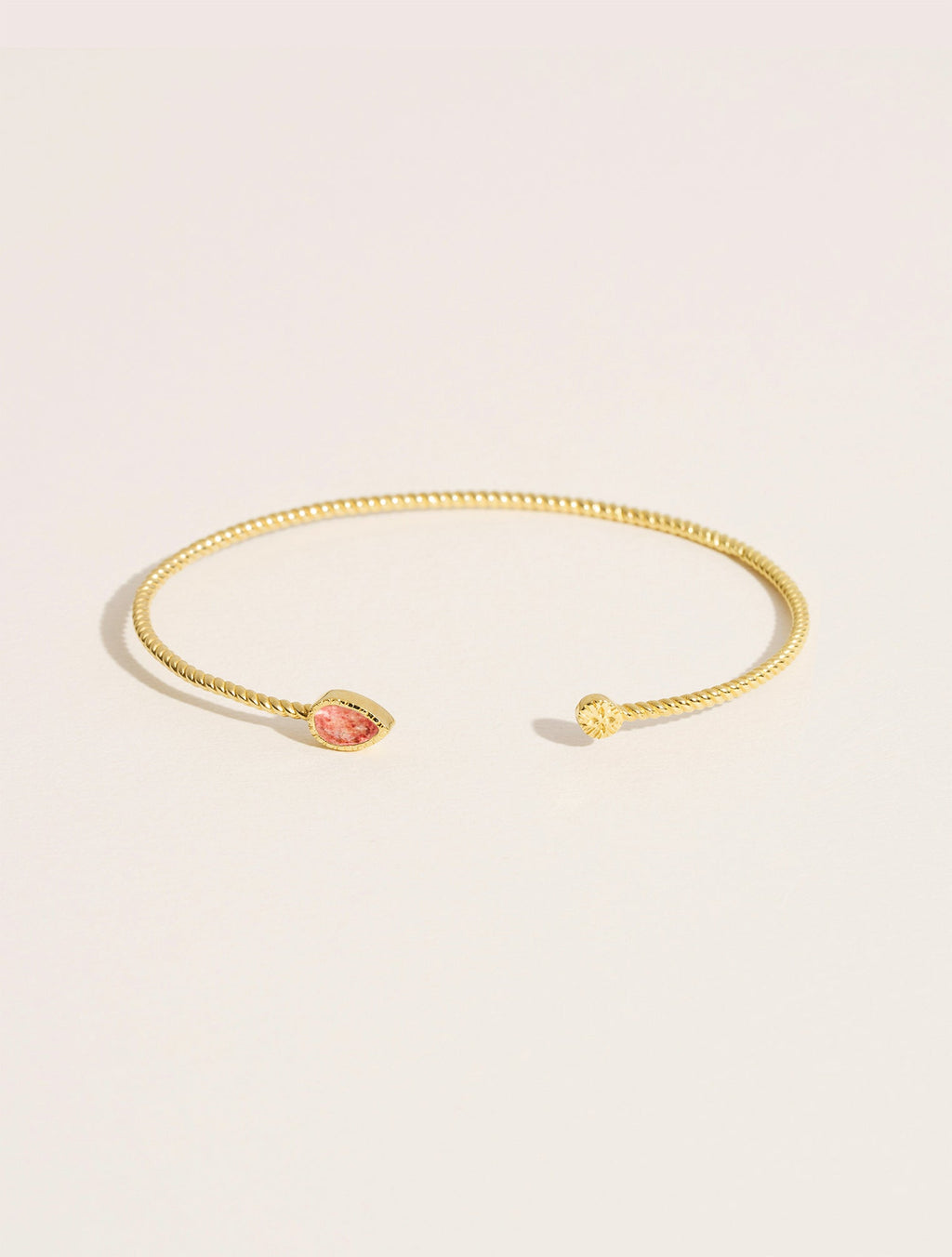 Bali Bangle - Quartz Fraise - front view