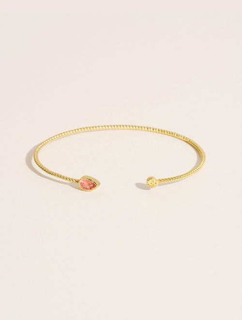 Bali Bangle - Quartz Fraise - front view