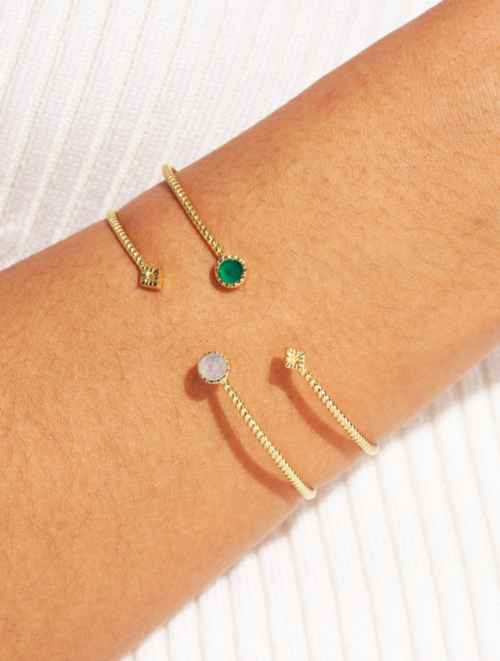 Livy Bangle - Stone of Moon - alternate view