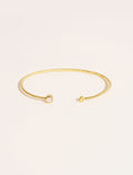 Livy Bangle - Pink Quartz - front view