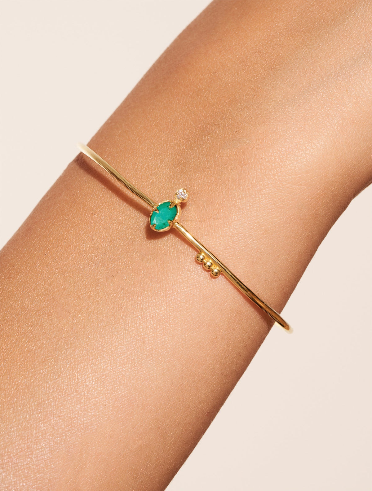 Mani Bangle - Turquoise - alternate view