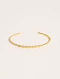 Tara Bangle - White Zircons - front view
