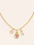 The Necklace - Amulette - Amethyst - Karine The Marchand - front view