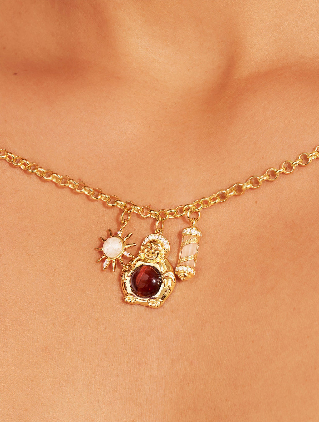 The Necklace - Amulette - Oeil of tigre - Karine The Marchand - alternate view