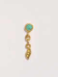 Mono Earring Mali - Turquoise - front view