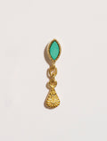 Mono earring Nala - Turquoise - front view