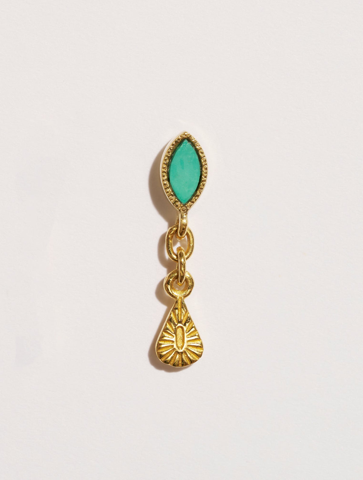Mono earring Nala - Turquoise - front view