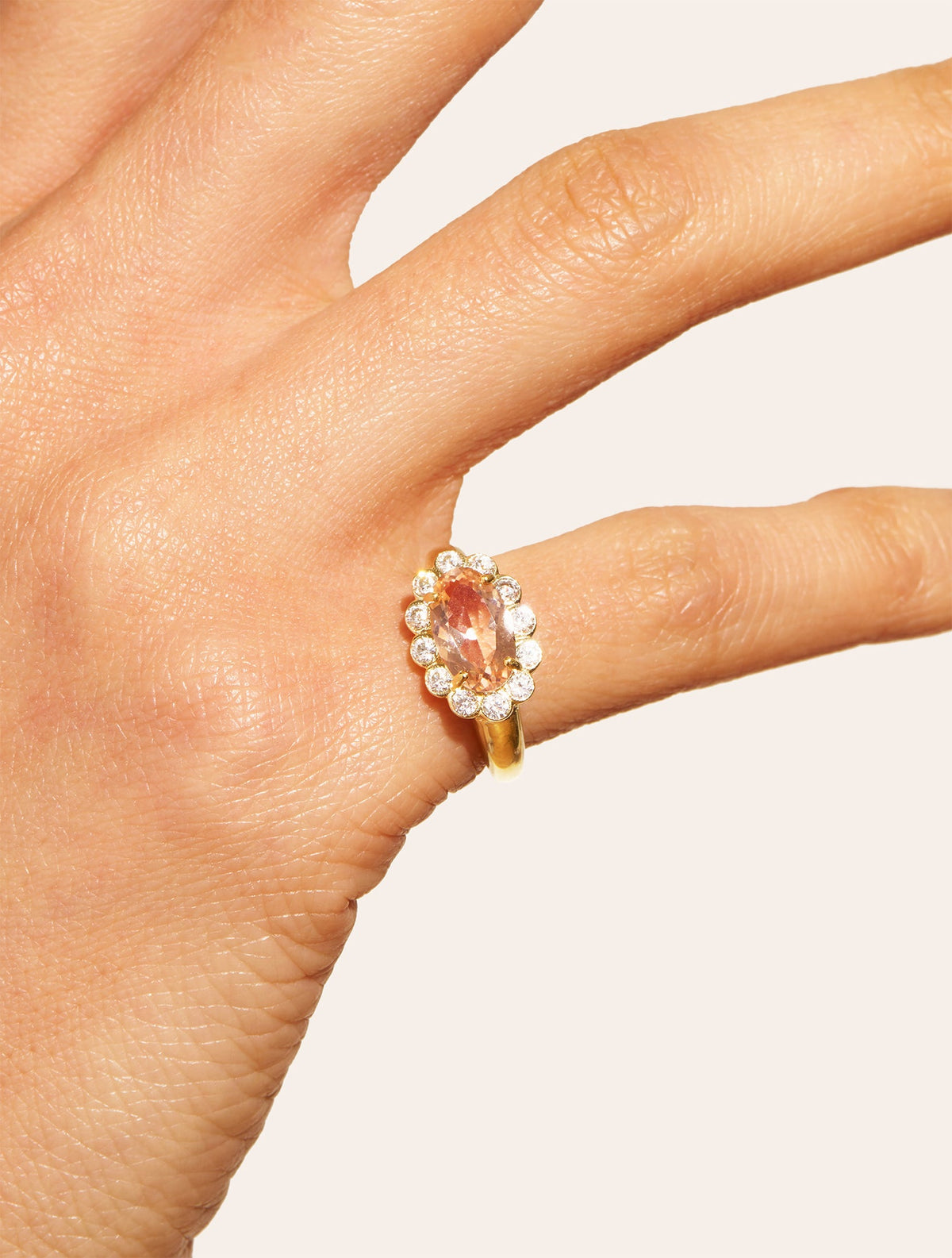 Pinky ring Pink - Sun sauvage II - alternate view