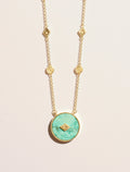 Sanja Long Necklace - Turquoise - front view