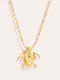 Tortue Long Necklace - Sun sauvage II - front view