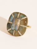 Reem Ring - Labradorite - front view