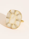 Reem Ring - Mother-of-pearl - front view