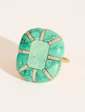 Reem Ring - Turquoise - front view
