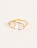 Izy Ring - 1 - Mother-of-pearl - front view
