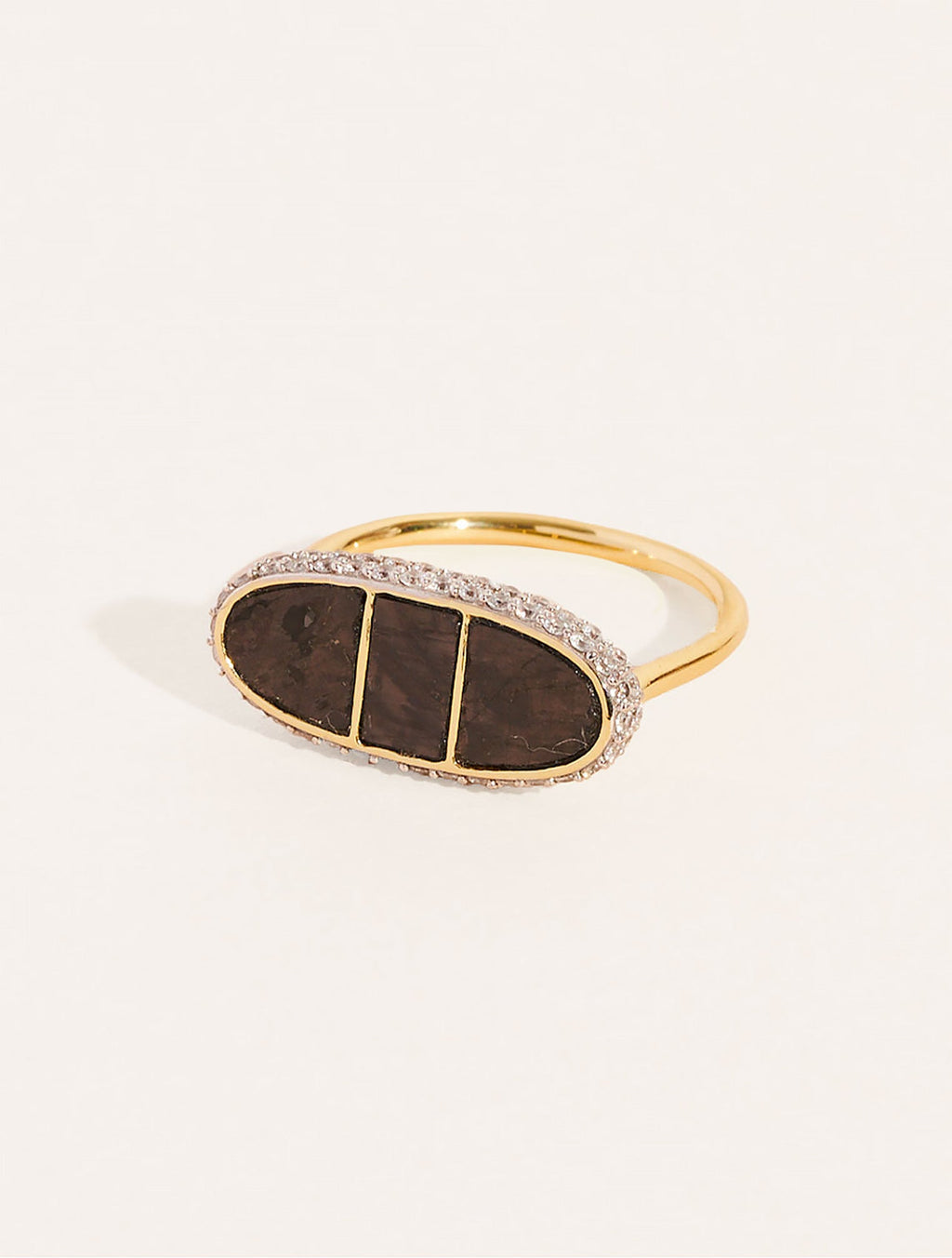 Izy Ring - 1 - Textured Onyx - front view