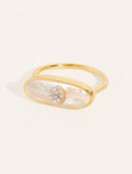 Izy Ring - 2 - Mother-of-pearl - front view