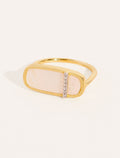 Izy Ring - 3 - Mother-of-pearl - front view