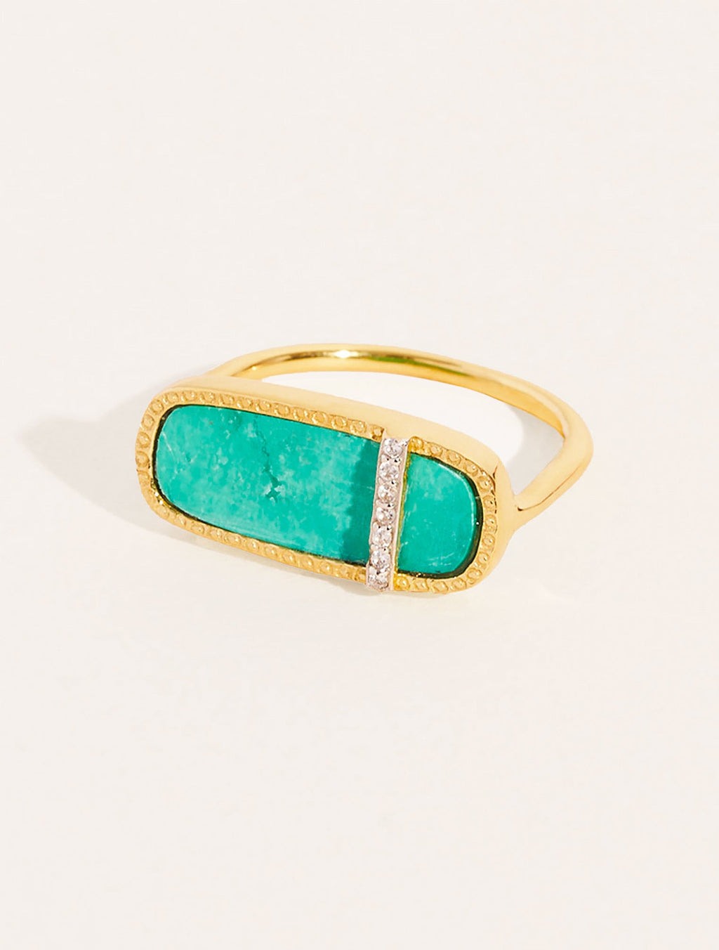 Izy Ring - 3 - Turquoise - front view