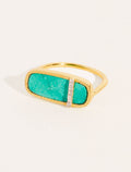 Izy Ring - 3 - Turquoise - front view