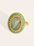 Mirage Ring - Labradorite - front view
