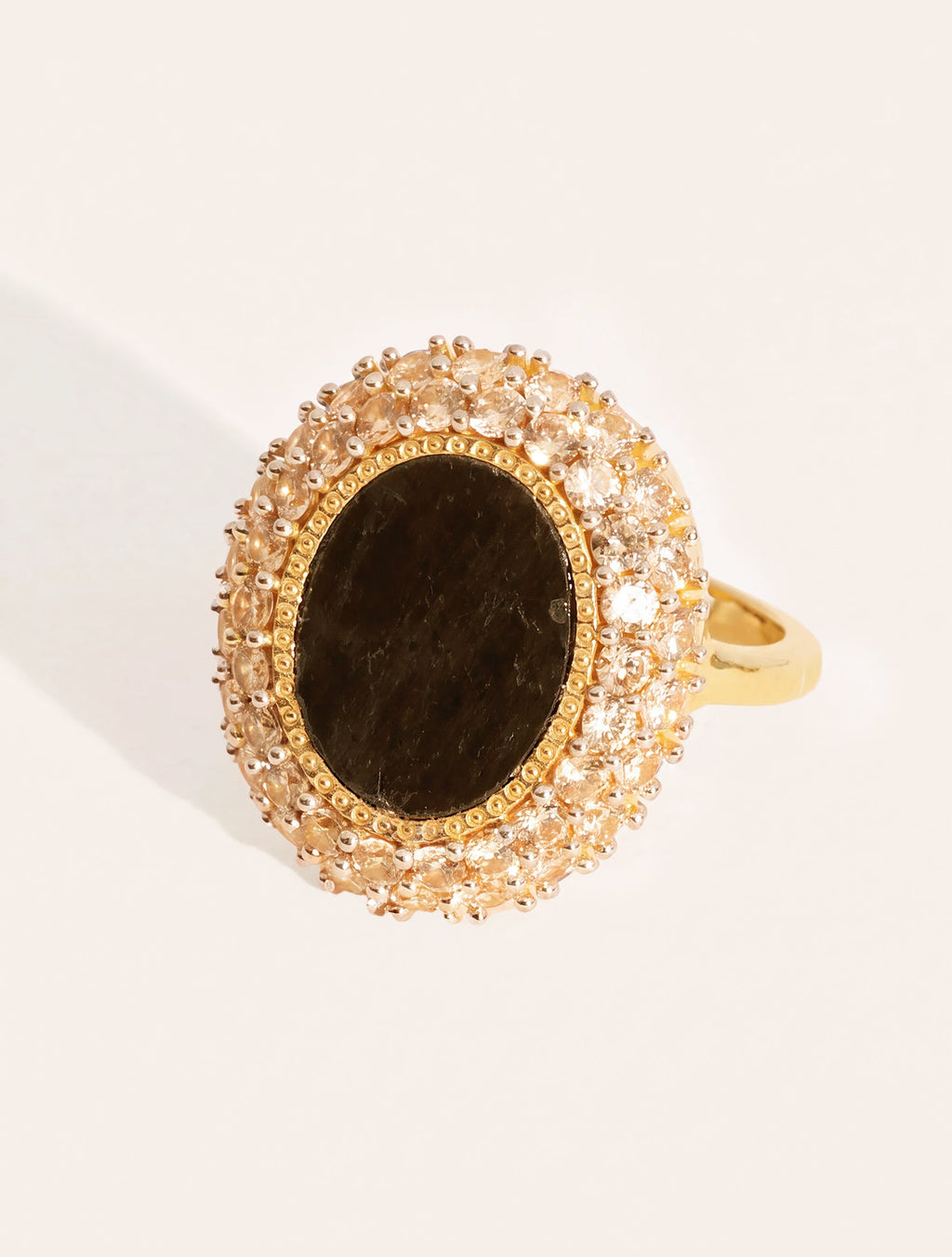 Mirage Ring - Textured Onyx - front view