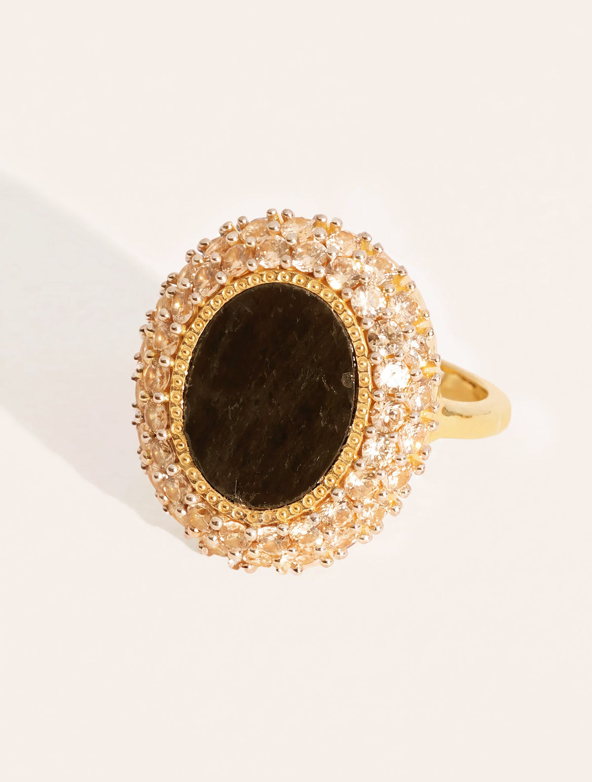 Mirage Ring - Textured Onyx - front view