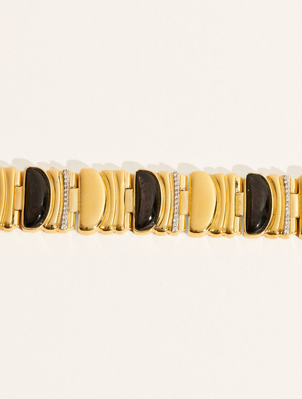Seema Bracelet - Textured Onyx - front view