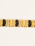 Seema Bracelet - Textured Onyx - front view