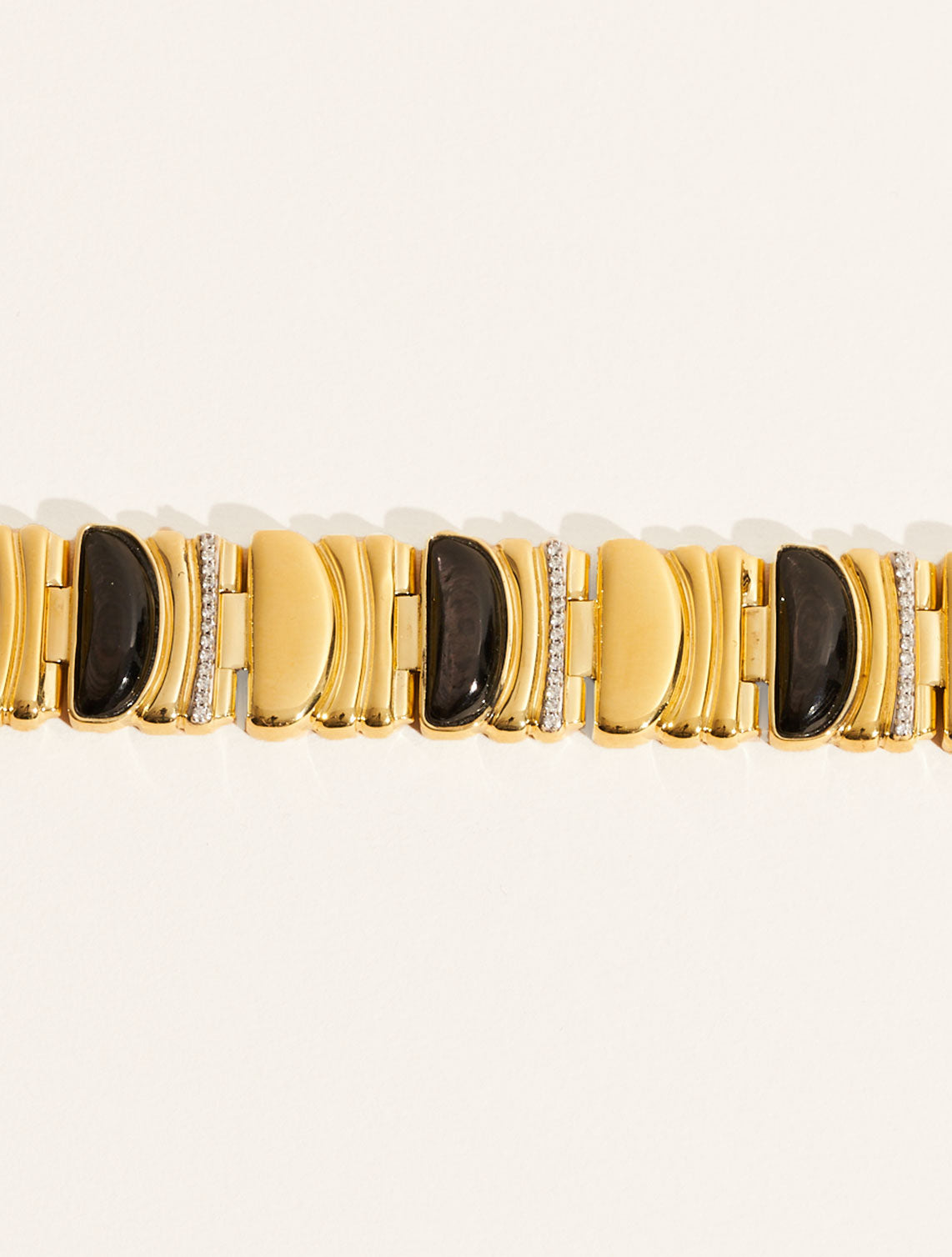 Seema Bracelet - Textured Onyx - front view