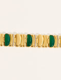 Seema Bracelet - Green Onyx - front view
