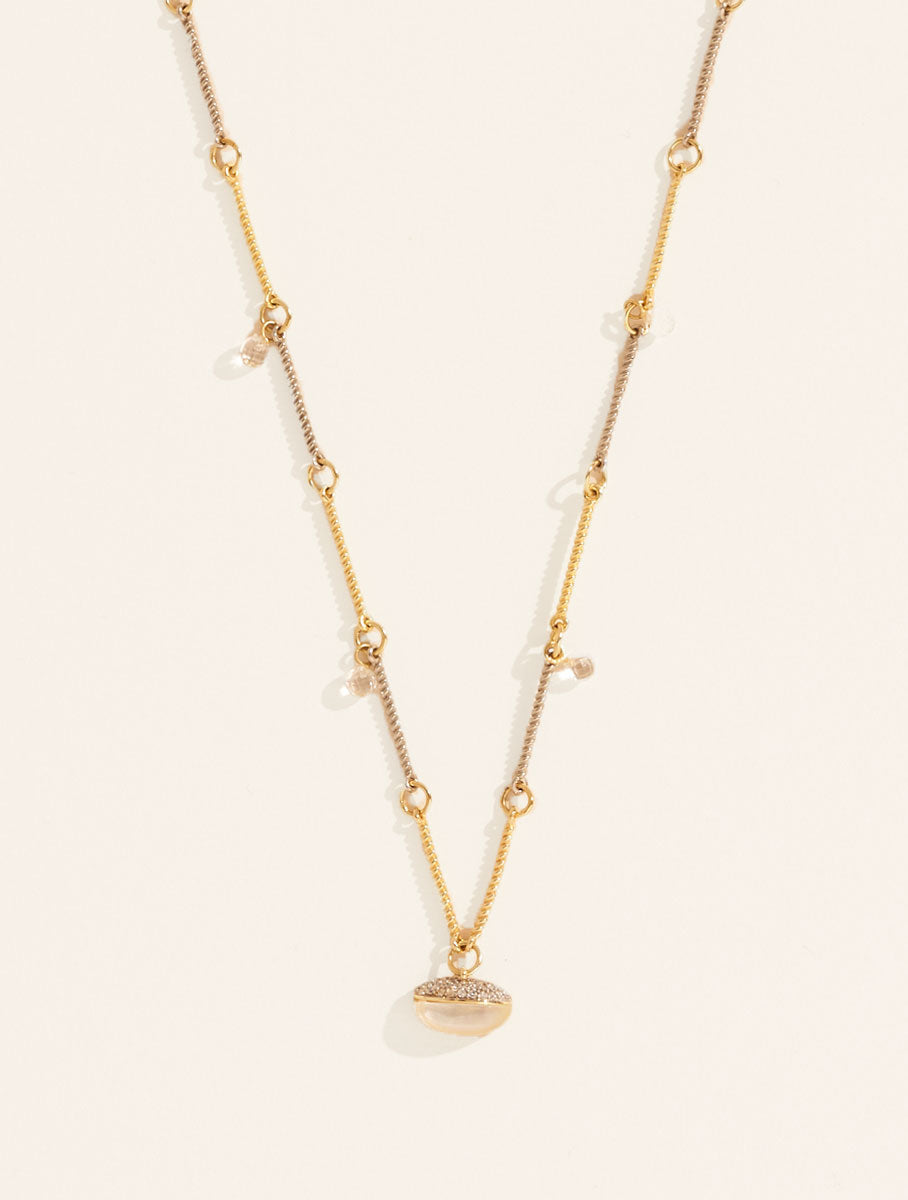 Mirage Necklace - Mother-of-pearl - front view