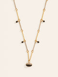 Mirage Necklace - Textured Onyx - front view