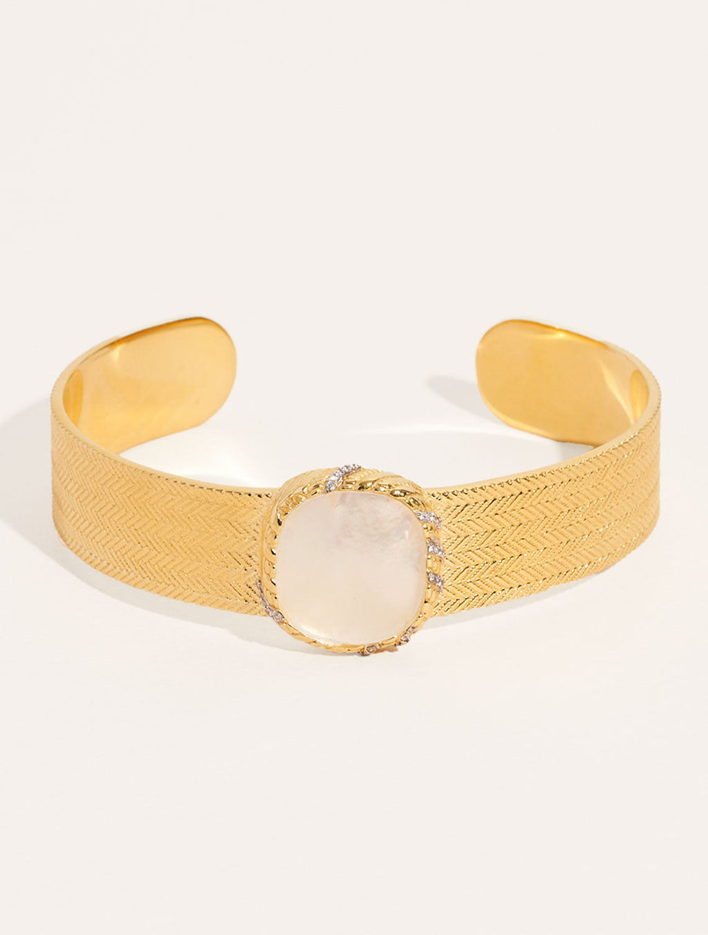 Dona Bangle - Mother-of-pearl - front view