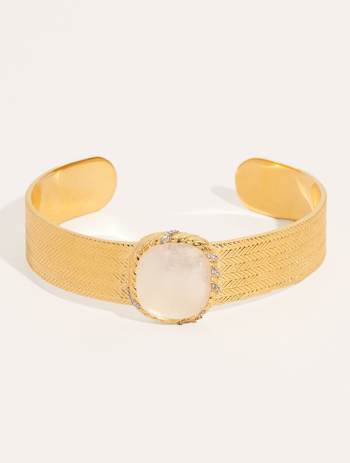 Dona Bangle - Mother-of-pearl - front view