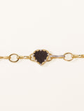 Lima Bracelet - Textured Onyx - front view