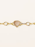 Lima Bracelet - Rutilated quartz Golden - front view