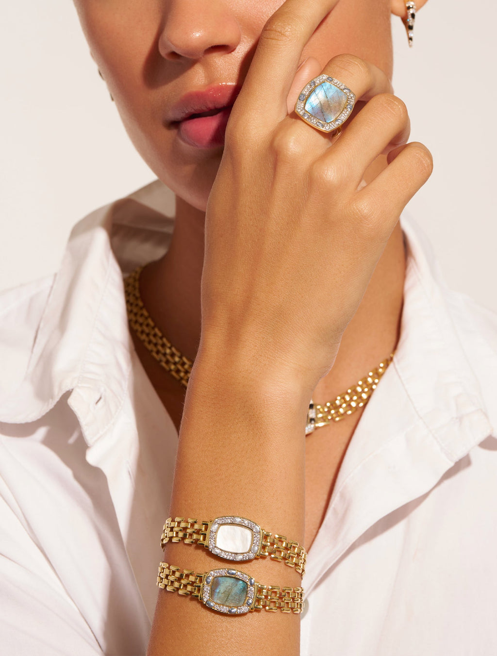 Ranee Bracelet - Mother-of-pearl - another angle