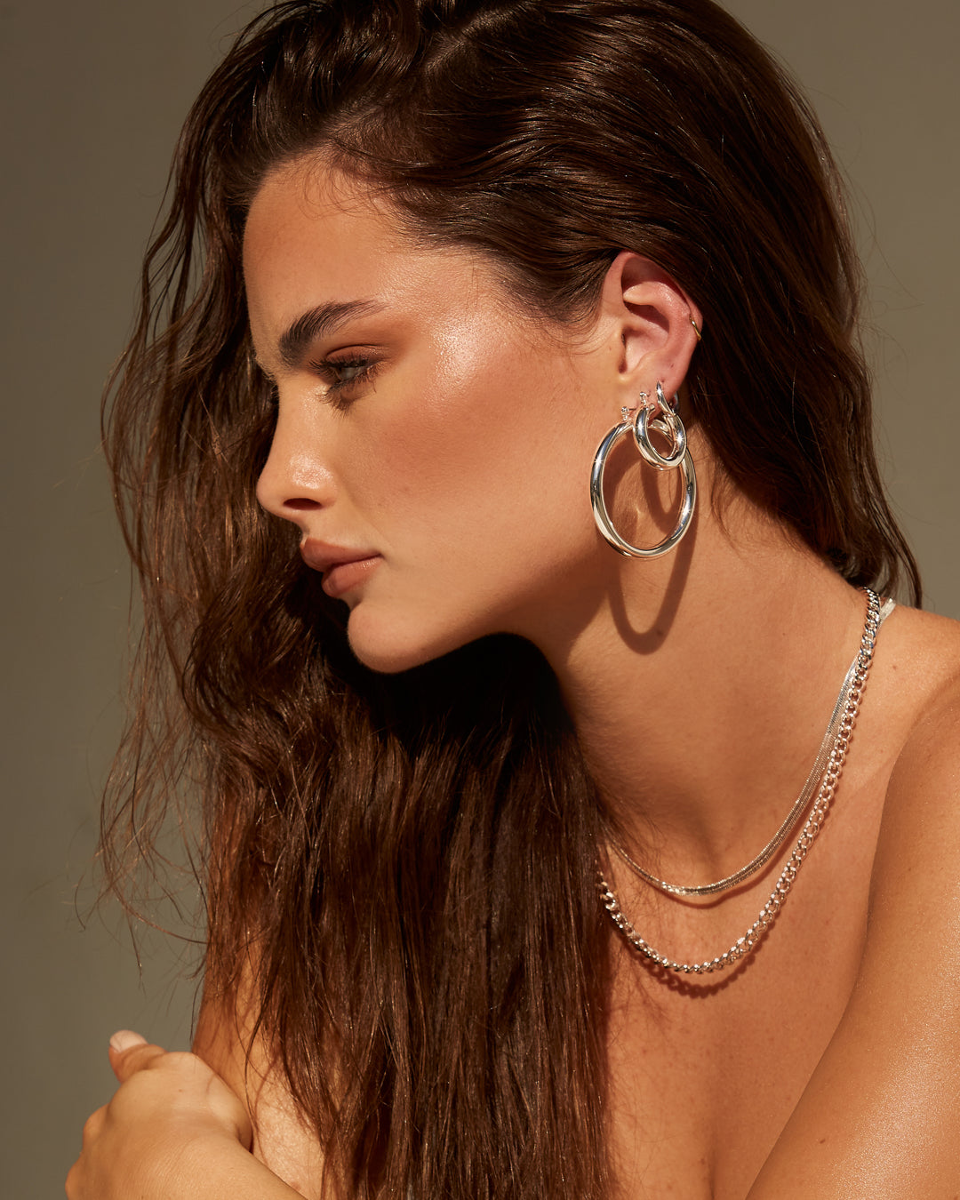 Classique Herringbone Chain - Silver — alternate view
