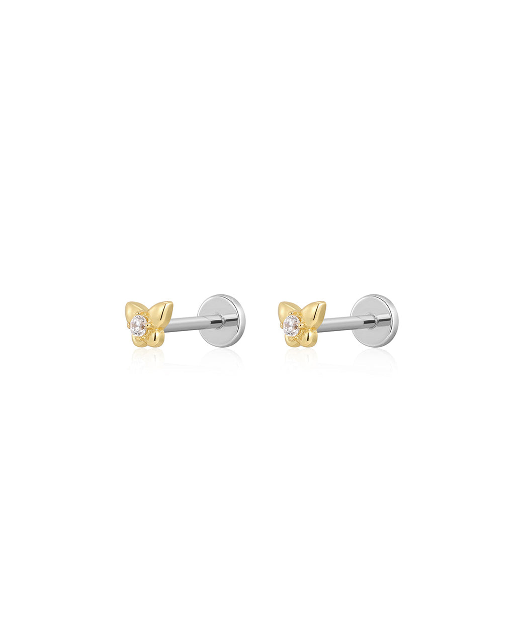 Butterfly Studs in Gold - Earrings