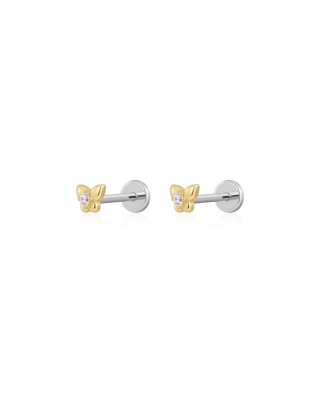 Butterfly Studs in Gold - Earrings