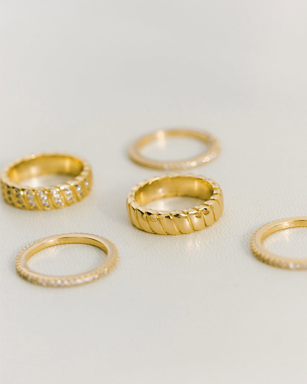 Snake Chain Ring Set — detail view 2
