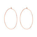 Capri Wire Hoops - Rose Gold