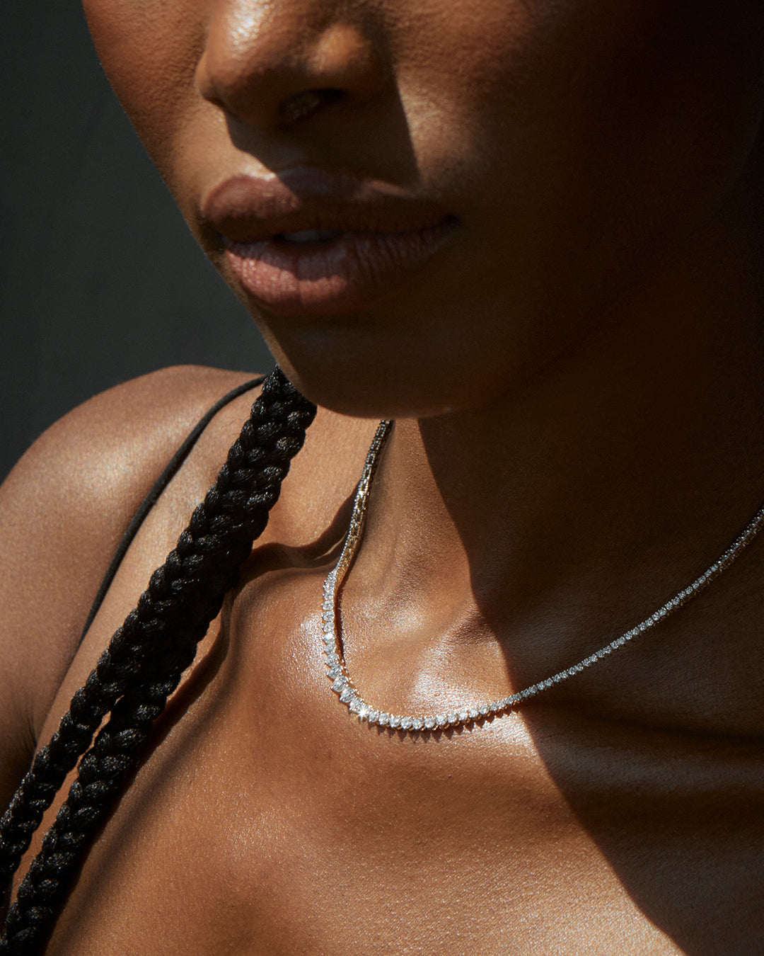 Graduated Tennis Necklace — alternate view 2